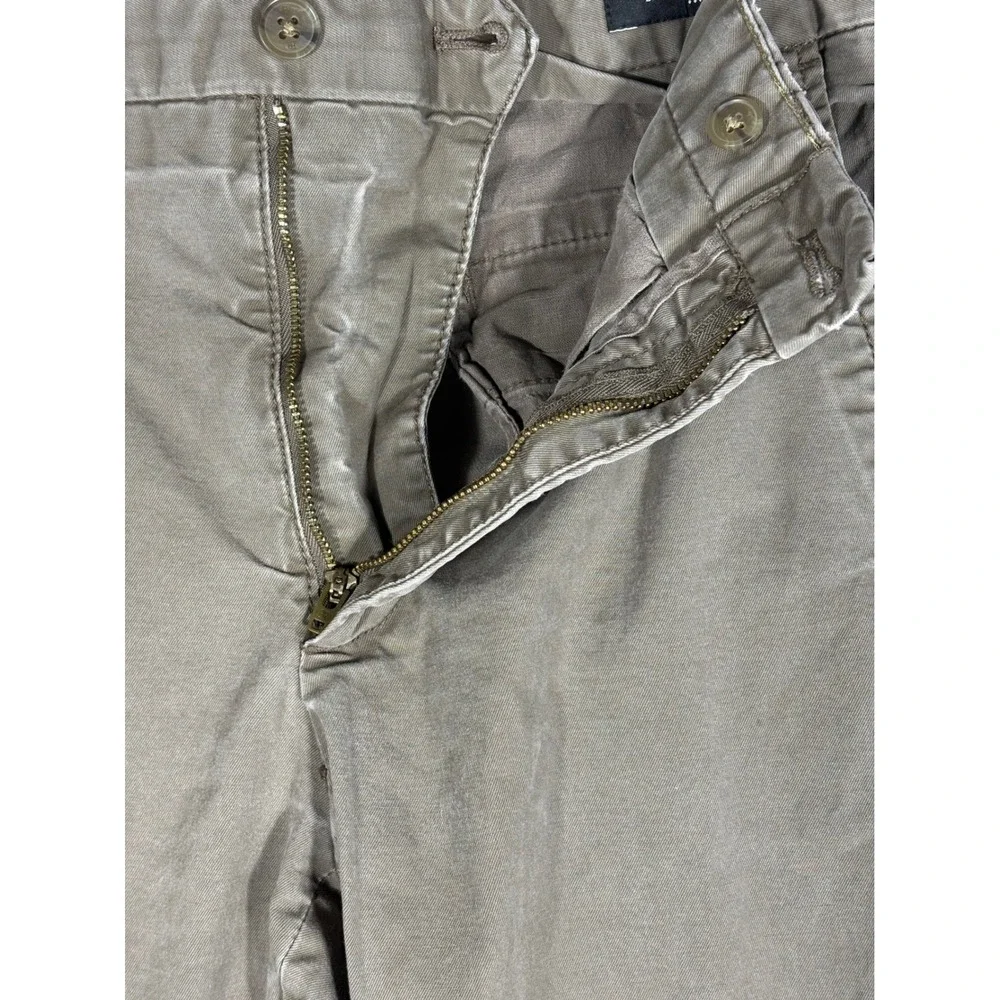 Banana Republic Mens Lived-In Chino Slim Fit Pants Light Coffee Bean Brown 31x32